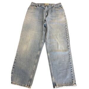 Vintage L.L.Bean Original Fit Relaxed Light Wash Denim Jeans Women size 16